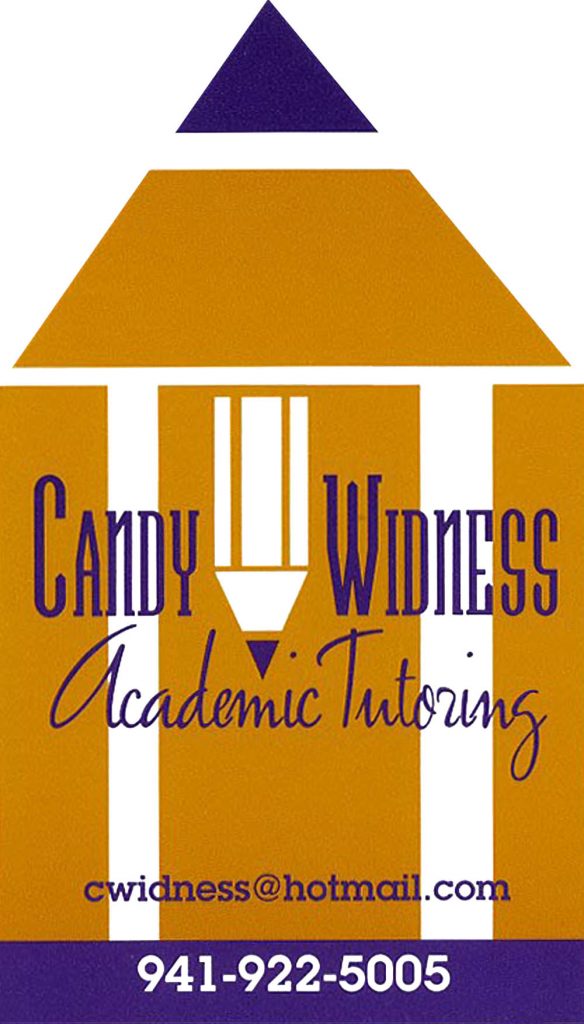 Candy Widness Tutor Business Card