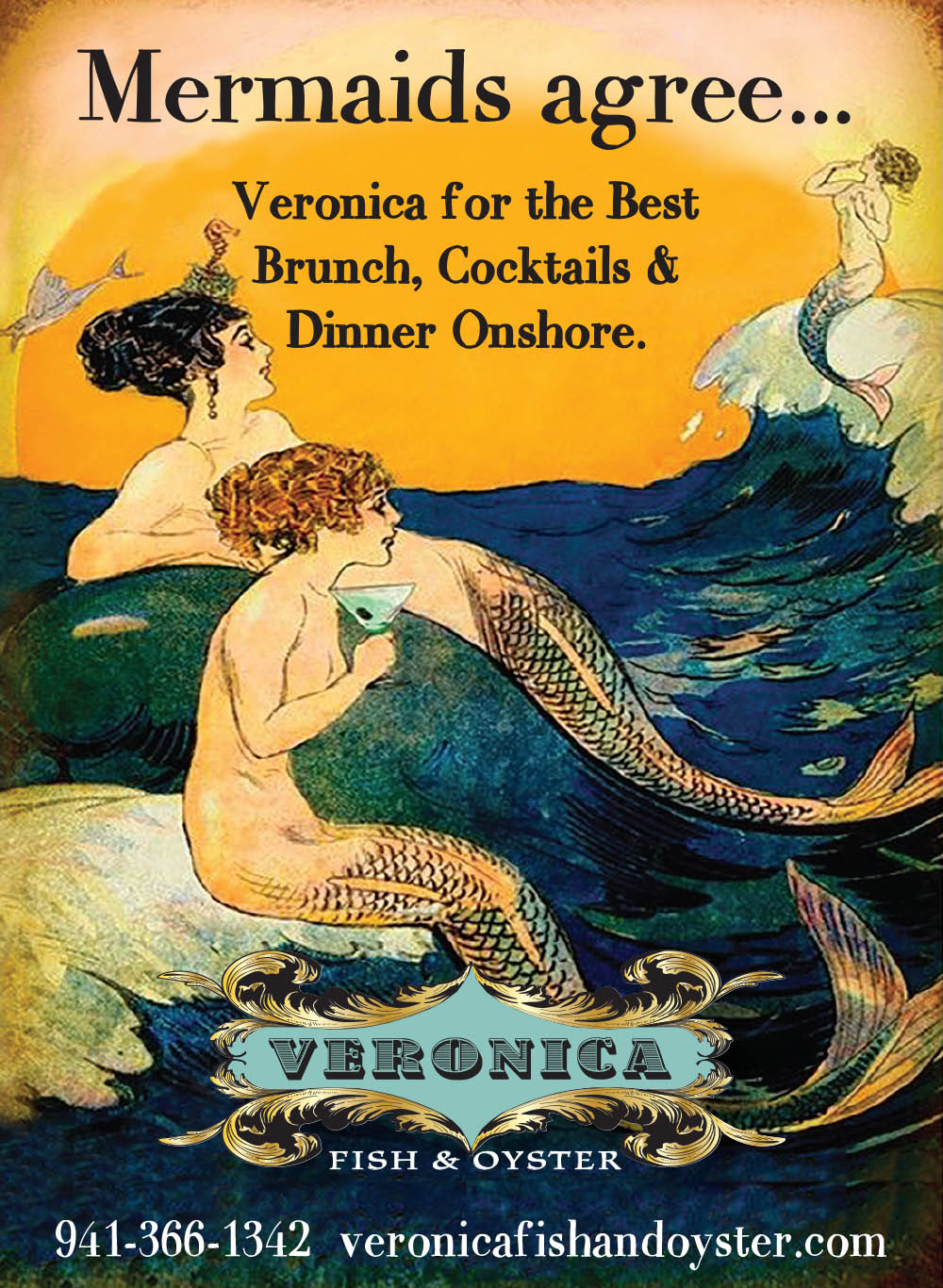 Veronica Fish & Oyster - Ad