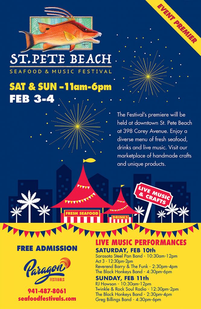 St. Pete Beach Seafood Music Festival - Poster